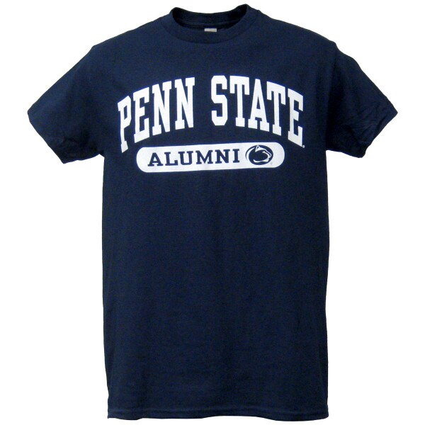 navy short sleeve t-shirt with Penn State Alumni and Athletic Logo